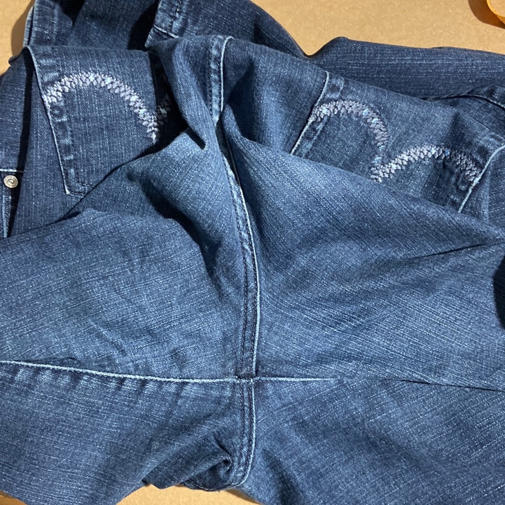 Ladies Levi's 505 Straight leg Jeans size 16 - Picture 8 of 9